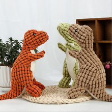 Load image into Gallery viewer, Pet Dinosaur Shape Plush Chew Molar Squeaky Toys for Dogs Puppy Toys to Clean the Teeth