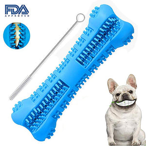 Dog Toothbrush Stick Pet Chew Toys Dog Teeth Brushing Cleaning Massage Nontoxic Natural Rubber Dog Dental Care Toothbrush Toy