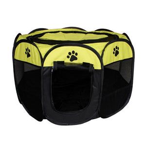 Pet Dog Cat Tent Playpen Exercise Play Pen Soft Fence Cage Kennel Crate Folding