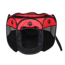 Load image into Gallery viewer, Pet Dog Cat Tent Playpen Exercise Play Pen Soft Fence Cage Kennel Crate Folding