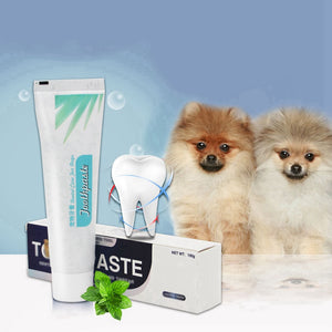 Pet Dog Toothpaste Vanilla/Beef Taste Pet Dog Oral Care Cat Dog Toothpaste Setooth Paste For Dog Help Reduce Tartar Plaque chien