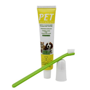 Pet Dog Toothpaste Vanilla/Beef Taste Pet Dog Oral Care Cat Dog Toothpaste Setooth Paste For Dog Help Reduce Tartar Plaque chien