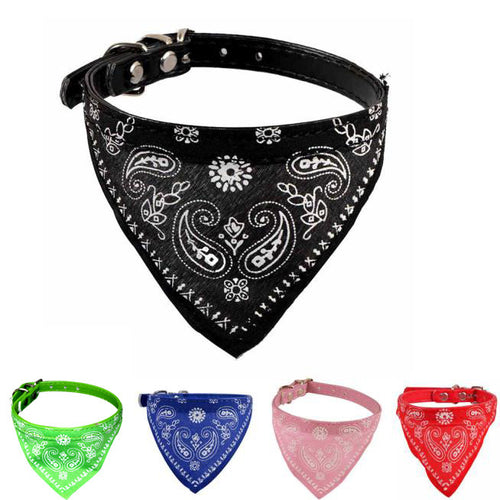 Puppy Neckerchief Washable Bibs Scarf Collar Adjustable Pet Dog Cat Neck Bandanas Scarf Saliva Towel Pet Dress Up Accessories