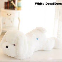 Load image into Gallery viewer, 1pc 50cm luminous dog plush doll colorful LED glowing dogs children toys for girl kidz birthday gift WJ445