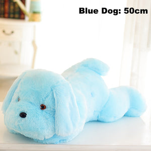 1pc 50cm luminous dog plush doll colorful LED glowing dogs children toys for girl kidz birthday gift WJ445