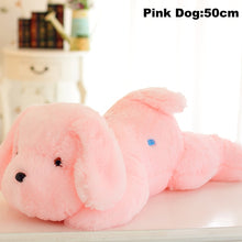 Load image into Gallery viewer, 1pc 50cm luminous dog plush doll colorful LED glowing dogs children toys for girl kidz birthday gift WJ445