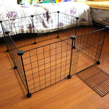 Load image into Gallery viewer, Portable DIY Pet Playpen Animal Crate DIY Metal Wire Kennel Extendable Pet Fence Bunny Cage For Puppy Rubbit Small Animal Pen