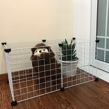 Load image into Gallery viewer, Portable DIY Pet Playpen Animal Crate DIY Metal Wire Kennel Extendable Pet Fence Bunny Cage For Puppy Rubbit Small Animal Pen