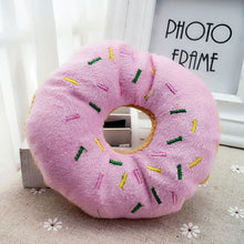 Load image into Gallery viewer, Pink Coffee Color Pet Dog Chew Throw Toys Sightly Lovely Pet Dog Puppy Cat Squeaker Quack Sound Donut Play Toys For Dogs 14cm