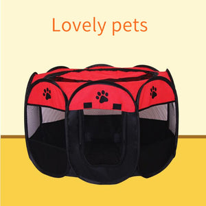 2019 Portable folding toy pen pet dog crate room puppy sports kennel cat cage waterproof outdoor removable mesh shade