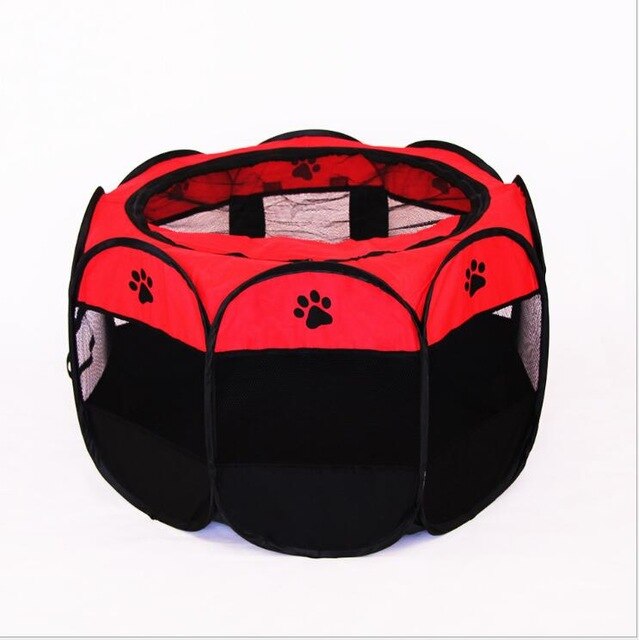 2019 Portable folding toy pen pet dog crate room puppy sports kennel cat cage waterproof outdoor removable mesh shade