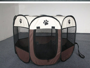 2019 Portable folding toy pen pet dog crate room puppy sports kennel cat cage waterproof outdoor removable mesh shade