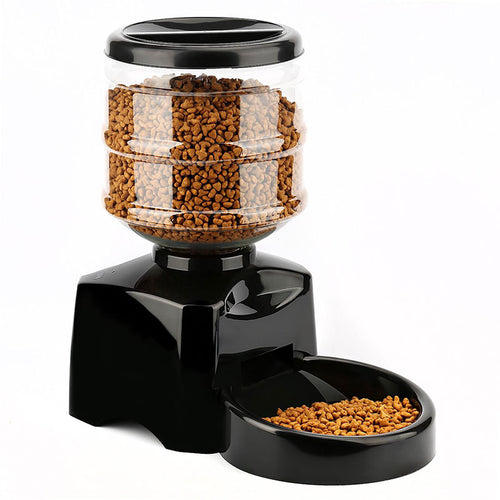 Newly Pet Feeder 5.5L Automatic Feeder Electronic Digital Display Bowl Dispenser for Dog Cat TE889