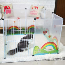 Load image into Gallery viewer, NEW Transparent pen pet dog pen pet pen DIY free combination animal cat crate cave multi-functional sleeping dog playing kennel