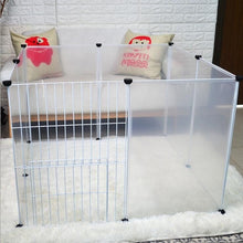 Load image into Gallery viewer, NEW Transparent pen pet dog pen pet pen DIY free combination animal cat crate cave multi-functional sleeping dog playing kennel