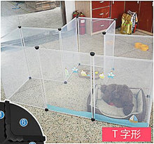 Load image into Gallery viewer, NEW Transparent pen pet dog pen pet pen DIY free combination animal cat crate cave multi-functional sleeping dog playing kennel